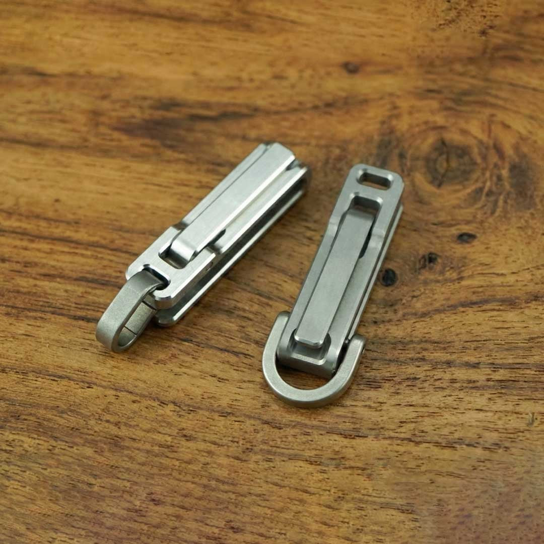 Titanium Clamp Keychain With 5x Lever Force